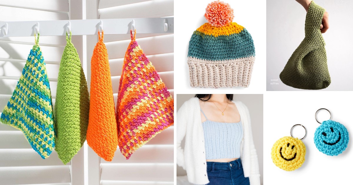 35+ Easy & Fun Crochet Projects for Beginners - Dabbles & Babbles